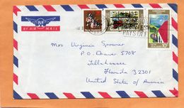 New Zealand Cover Mailed To USA - Lettres & Documents