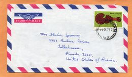 New Zealand Cover Mailed To USA - Brieven En Documenten