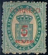 Macau, 1887, # 29, MNG - Unused Stamps