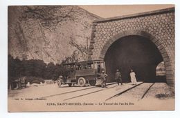 SAINT MICHEL (73) - LE TUNNEL DU PAS DU ROC - AUTOBUS - Saint Michel De Maurienne