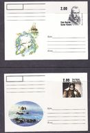 Sacha/Yakutia Polar Explorers 2 Postal Stationery Unused (37302) - Andere & Zonder Classificatie