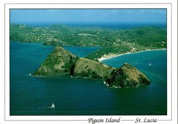 CPM Pigeon Island St. Lucia - With Cap Estate In The Background - Sainte-Lucie