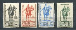 213 MAROC 1946 - Yvert 241/43 A 59 - Solidarite Statue Cheval - Neuf ** (MNH) Sans Trace De Charniere - Unused Stamps