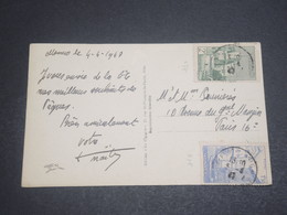 MONACO - Oblitération De Monaco Sur Carte Postale En 1947 Pour Paris - L 11996 - Lettres & Documents