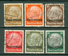 Luxemb. 1940 Yv 1, 5, 6, 7, 11, 13  Used - Tanding Zie Scan, Dentelure Voir Scan - Bezetting