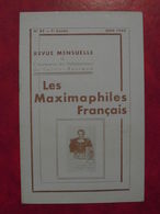 LES MAXIMAPHILES FRANÇAIS : REVUE MENSUELLE N°85 (1953) / ASSOCIATION DES COLLECTIONNEURS DE CARTES MAXIMUM (FRANCAIS) - Philatelie Und Postgeschichte