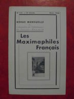 LES MAXIMAPHILES FRANÇAIS : REVUE MENSUELLE N°112 (1956) / ASSOCIATION DES COLLECTIONNEURS DE CARTES MAXIMUM (FRANCAIS) - Filatelie En Postgeschiedenis