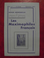 LES MAXIMAPHILES FRANÇAIS : REVUE MENSUELLE N°117 (1956) / ASSOCIATION DES COLLECTIONNEURS DE CARTES MAXIMUM (FRANCAIS) - Philately And Postal History