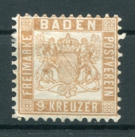 Baden 20ba Ungummiert* BPP 90EUR (Z9638 - Mint