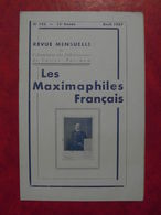 LES MAXIMAPHILES FRANÇAIS : REVUE MENSUELLE N°123 (1957) / ASSOCIATION DES COLLECTIONNEURS DE CARTES MAXIMUM (FRANCAIS) - Filatelie En Postgeschiedenis