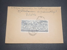 POLOGNE - Enveloppe Pour Les Etats-Unis En 1961 , Affranchissement Plaisant Au Verso - L 12030 - Storia Postale