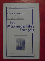 LES MAXIMAPHILES FRANÇAIS : REVUE MENSUELLE N°135 (1958) / ASSOCIATION DES COLLECTIONNEURS DE CARTES MAXIMUM (FRANCAIS) - Philately And Postal History