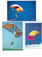 Lot 3 Cpm - SPI FLYING Ou Envoi Sur Spinnaker / Toiles Filantes Parapente - SPORT - Parachutisme