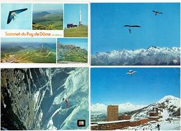 Lot 4 Cpm - SPORT - Chamonix DELTA-PLANE La Plagne Puy De Dome - Parachutisme