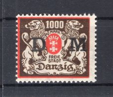 Danzig 40F OHNE UNTERDRUCK* BPP 18EUR (F7973 - Dienstzegels