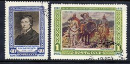 SOVIET UNION 1951 Vasnetsov Death Anniversary, Used.  Michel 1597-98 - Usati