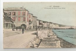 06 Menton Promenade Du Midi Grand Hotel 1914 - Menton