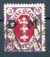 Danzig DIENST 14 Echt Gest. BPP 70EUR (35486 - Dienstmarken