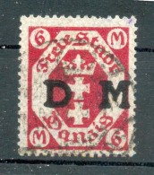 Danzig DIENST 26b FARBE Gest. BPP 450EUR (E5087 - Dienstmarken