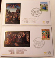 VATICANO, NOEL, NATALE, CHRISTMAS,   2017, LE 2 PV 92A E 92B, FDC - Brieven En Documenten