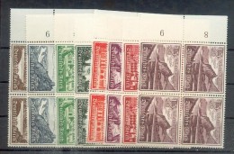DR-3.Reich 730/38 Srli VIERERBLOCK**POSTFRISCH (A1522 - Unused Stamps