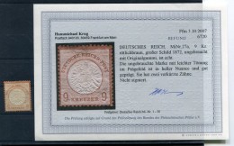 DR-Brustschild 27a Schönes Stück* BPP BEFUND 600EUR (Z8849 - Unused Stamps