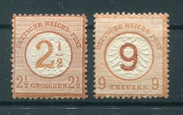 DR-Brustschild 29/30 SATZ* 150EUR (71265 - Unused Stamps