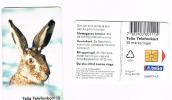 SVEZIA (SWEDEN) - TELIA  (CHIP) - 1997  ANIMALS: HARE                -      USED ° - RIF. 7692 - Rabbits