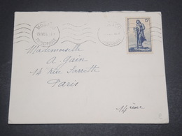 MONACO - Enveloppe Pour Paris En 1951 , Affranchissement Plaisant - L 12070 - Briefe U. Dokumente