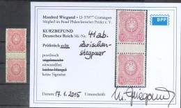 DR-Pfennigzeit 41abZS ZWISCHENSTEG Gest. BPP BEFUND 300EUR (F8310 - Unused Stamps