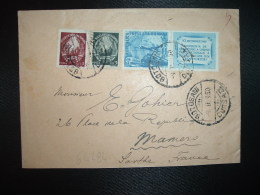 LETTRE Pour La FRANCE TP 11 L + TP 3 L + TP 1 L OBL.9 11 950 BOTOSANI - Cartas & Documentos