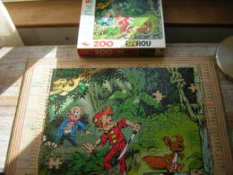 PUZZLE 200 PIECES 418 X 339 MM SPIROU MB ATTENTION MANQUE 4 PIECES RESTE 196 PIECES - Puzzle Games