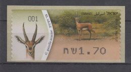 ISRAEL 2011 KLUSSENDORF ATM DEER GAZELLA - Franking Labels