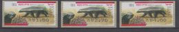 ISRAEL 2014 KLUSSENDORF ATM HONEY BADGER FULL SET OF 3 STAMPS - Frankeervignetten (Frama)