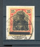 Saar 9Ia PFB ABART Gest. Luxusbriefstück BPP 65EUR (F2508 - Storia Postale