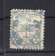 Stadtpost OFFENBACH B 2c Tadellos Gest. (F7196 - Postes Privées & Locales