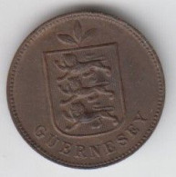 Guernsey Coin 1 Double 1911 (type 1 - Lions) - Guernsey