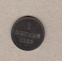 Guernsey Coin 1 Double 1889 Condition Fine - Guernsey