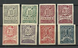 RUSSLAND RUSSIA Levant 8 Stamps Vostotšnaja Marka Fantasy Bogus * ? - Turkish Empire