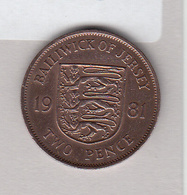 Jersey 1981 2p Coin (Low Mintage 50K) - Jersey