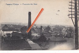 FONTAINE-L'EVEQUE - Panorama Des Gaux - Superbe Carte Circulée En 1921 - Fontaine-l'Evêque