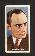 CONRAD VEIDT CIGARETTES CARD ARDATH  FILM STAGE And RADIO STARS 1930s - Andere