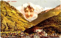 CPA  Surréalisme Montage Suisse Helvétia Schweiz Svizzera Non Circulé - Mon