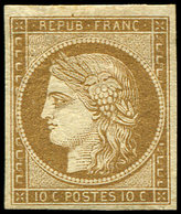 * EMISSION DE 1849 1a   10c. Bistre Brun, TB - 1849-1850 Cérès