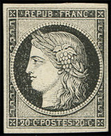 (*) EMISSION DE 1849 3a   20c. Noir Sur Blanc, TB. C Et J - 1849-1850 Ceres