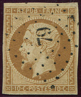 PRESIDENCE 9    10c. Bistre Jaune, Oblitéré PC 79, Frappe Superbe - 1852 Louis-Napoleon