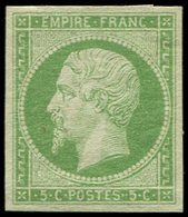 * EMPIRE NON DENTELE 12a   5c. Vert Jaune, Frais Et TB - 1853-1860 Napoléon III.