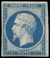 ** EMPIRE NON DENTELE R15c  25c. Bleu, REIMPRESSION, TTB - 1853-1860 Napoléon III.