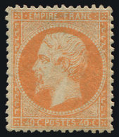 * EMPIRE DENTELE 23   40c. Orange, TB - 1862 Napoléon III.