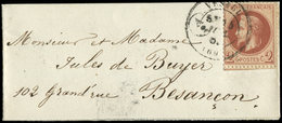 Let EMPIRE LAURE 26A   2c. Brun-rouge Obl. Càd T17 VESOUL 7/69 S. Bande, TB - 1863-1870 Napoleon III With Laurels